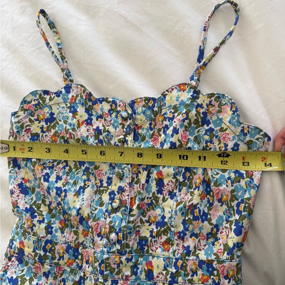 Maeve Scalloped Spaghetti Strap Jumper, Size 0. - Picture 7 of 9